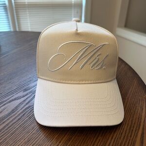 'Mrs.' Embroidered Trucker Hat